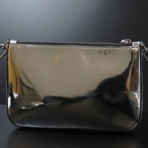プラダ 斜め掛け ショルダーバッグ PRADA ショルダー レディース 58395☆1円スタート☆PRADA 綺麗 ロゴ ブランド レザー | ブラック (PRADA バッグ QOM
