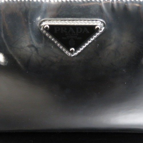 プラダ 斜め掛け ショルダーバッグ PRADA ショルダー レディース 58395☆1円スタート☆PRADA 綺麗 ロゴ ブランド レザー | ブラック (PRADA バッグ QOM