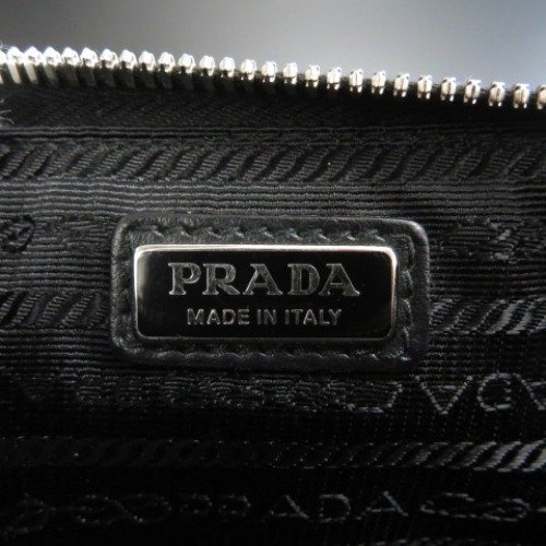 プラダ 斜め掛け ショルダーバッグ PRADA ショルダー レディース 58395☆1円スタート☆PRADA 綺麗 ロゴ ブランド レザー | ブラック (PRADA バッグ QOM