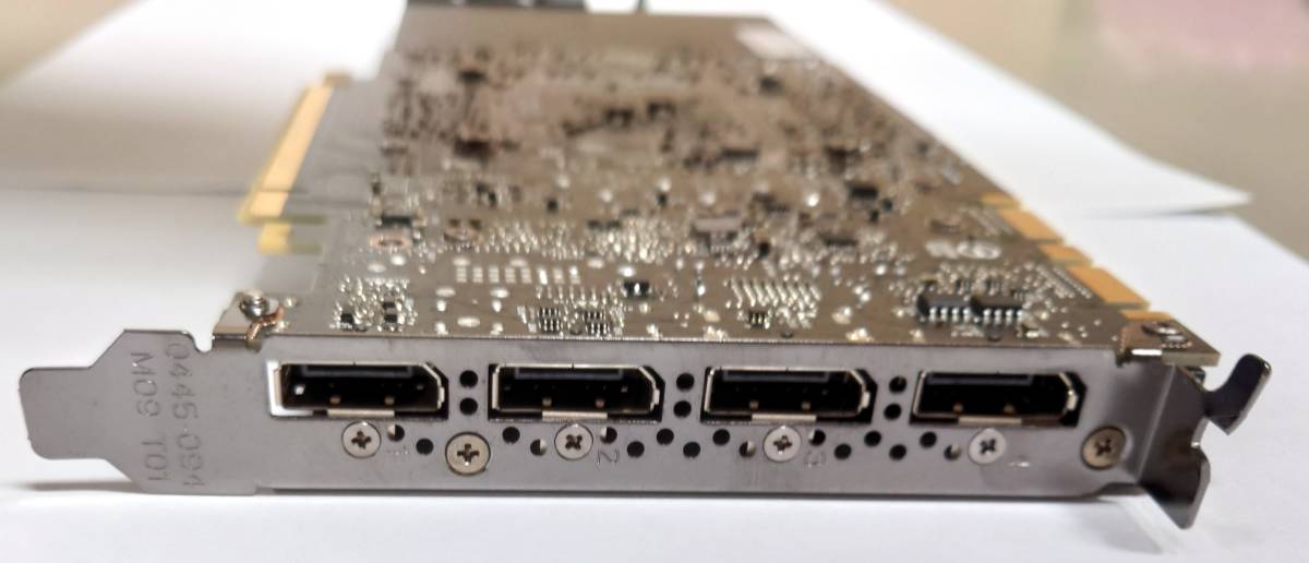 1円スタート】NVIDIA Quadro P4000 GDDR5 8GBメモリ 4画面対応