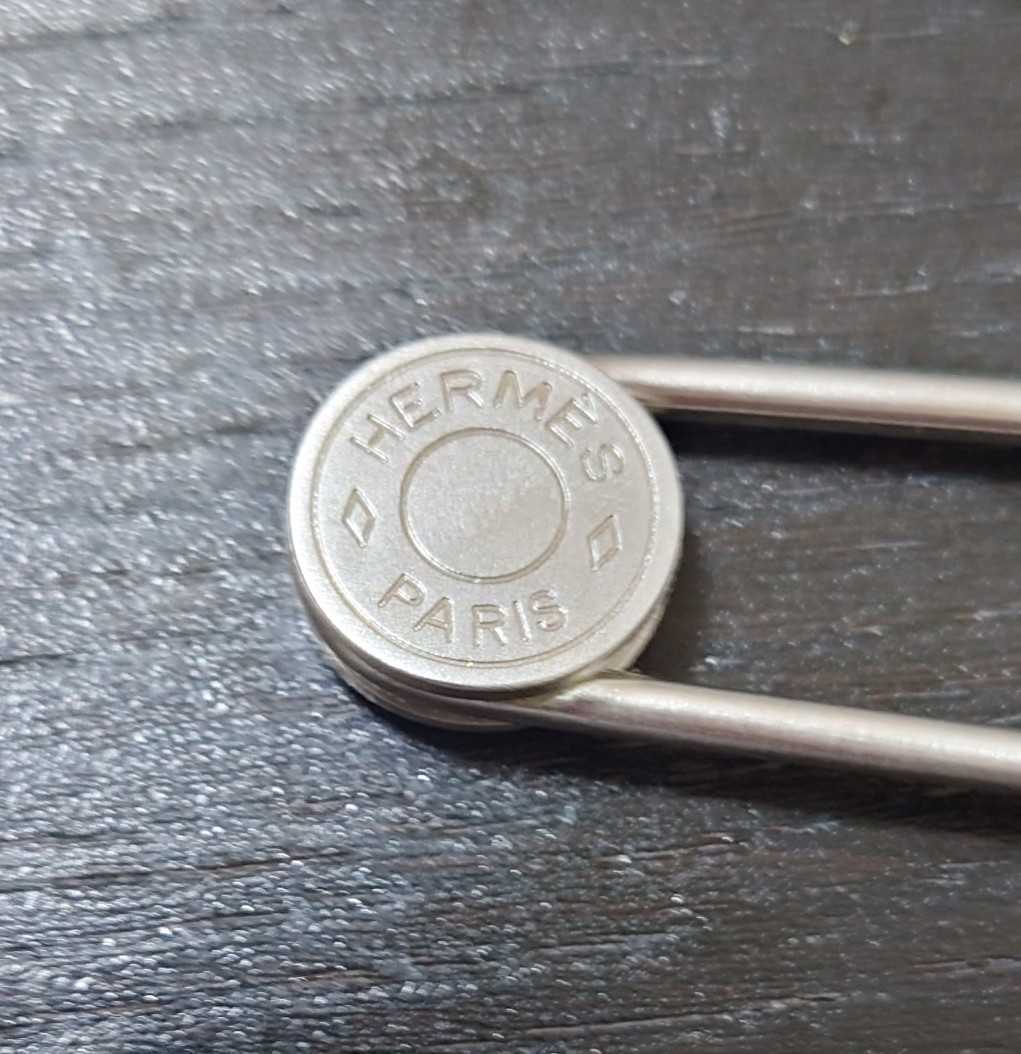 エルメス セリエ ピンブローチ シルバー HERMES ブローチ 安全 ピン