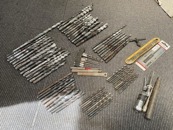 §【ドリルビット まとめて インパクト/ハンマードリル コンクリート 石材 木材 電動工具 現場作業】M09133