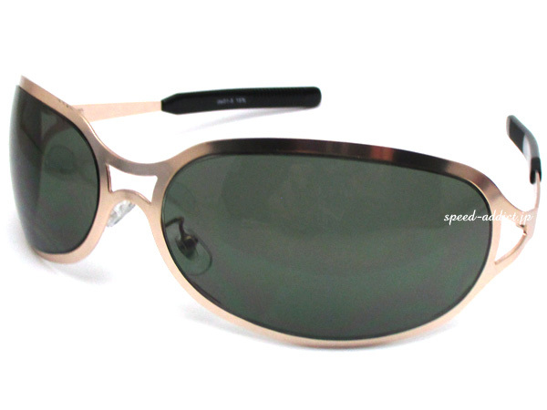 METAL OVAL SUNGLASS 艶消しGOLD × DARK GREEN/メタルオーバルサングラスlenny kravitzレニークラビッツhideモデルx japanヒデhyde楕円90s