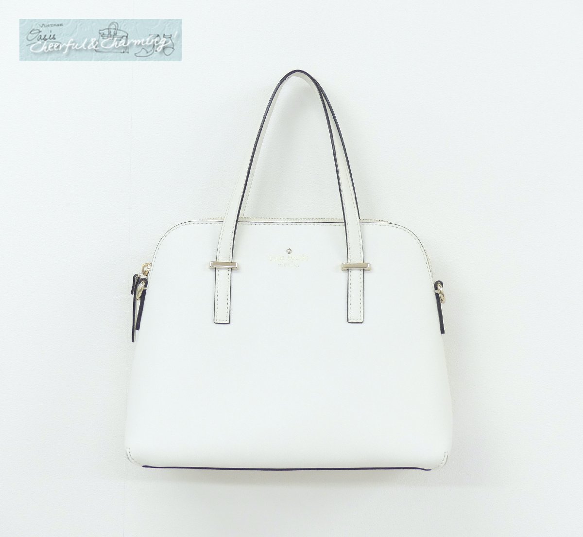 Kate Spade 2WAYハンドバッグ Cedar Street Maise ホワイトレザー なな 