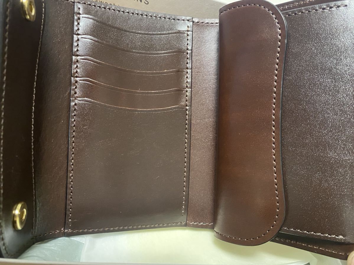 ワイルドスワンズWILDSWANS 財布旧ロゴBYRNEバーンサドルレザーチョコ 新品未使用 ワイルドスワンズ バーン サドル チョコ WILDSWANS BYRNE