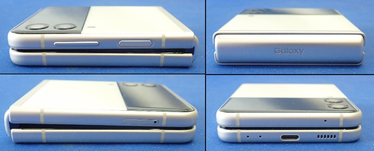 ◎au Galaxy Z Flip3 5G SCG12 クリーム ギャラクシー 利用制限○ SIM 