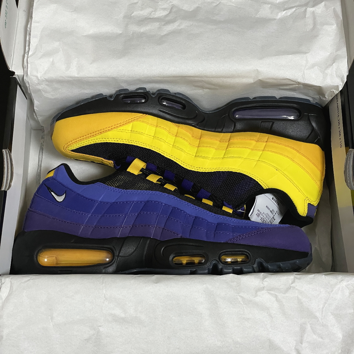 US8.5 26.5cm NIKE AIR MAX 95 NRG Home Team LEBRON JAMES LAKERS 