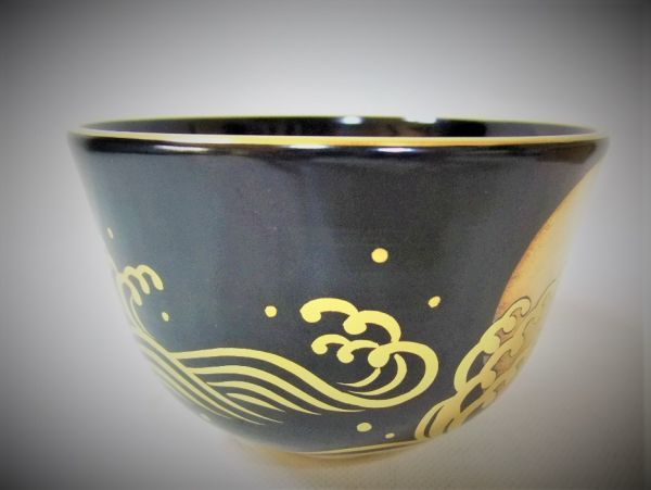 共箱 抹茶碗 京焼 高台寺窯 茶碗 森里陶楽 作『 仁清