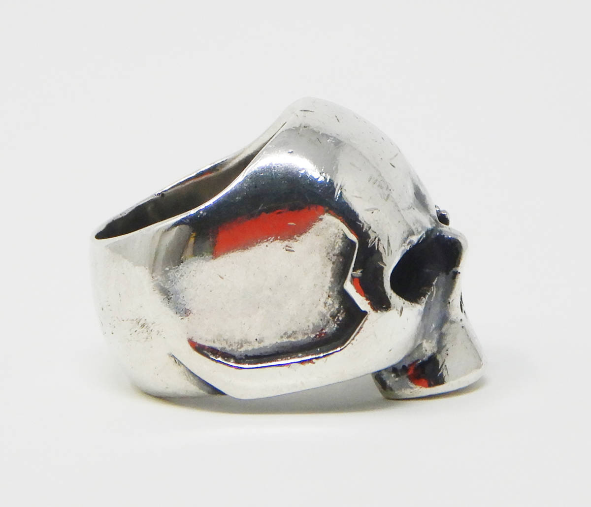 NUMBER (N)INE×JAM  MADE スカルリング(ルビー) ジャンク☆NUMBER NINE JAM HOME MADE☆SILVER RUBY SKULL RING 19号