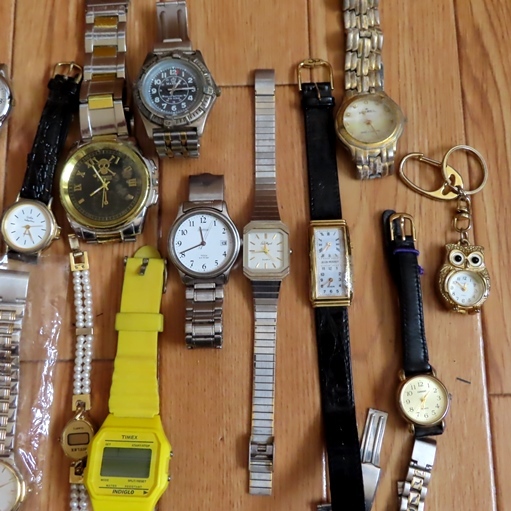 【ジャンク品】腕時計 まとめ売り 8本セット SEIKO他 時計色々まとめてセイコー他38本 メンズ・レディス・動品・その他電池