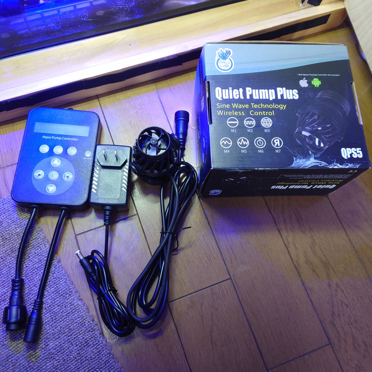 魚用品・水草 Coral Box Quiet Pump Plus QPS5
