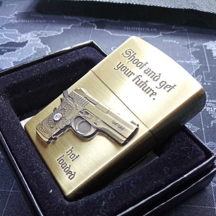 ☆20 Zippo『PT-55 Shoot and get your future 銃スワロフスキー hot 