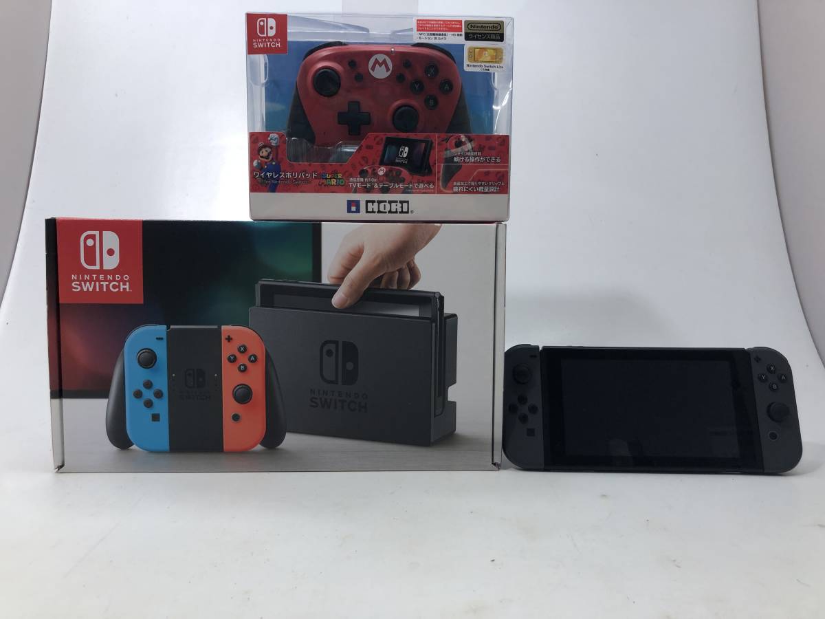 09938】1円~ 任天堂 ニンテンドー Nintendo Switch スイッチ 本体 XAJ 