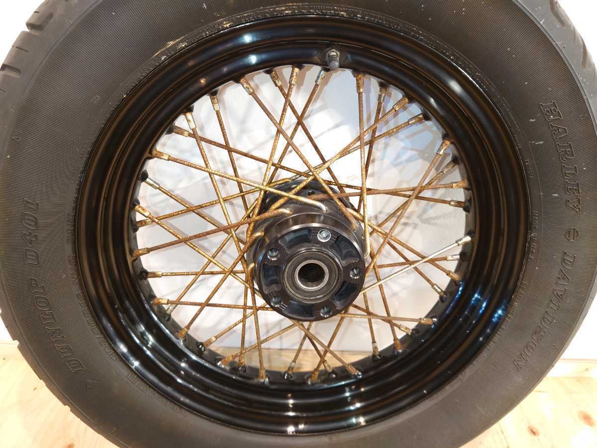 ハーレースポーツスターXL1200NSリアホイール美品16インチXL883N XL1200N XL883N 純正 リアホイール 16インチ スポーク リム ブラック