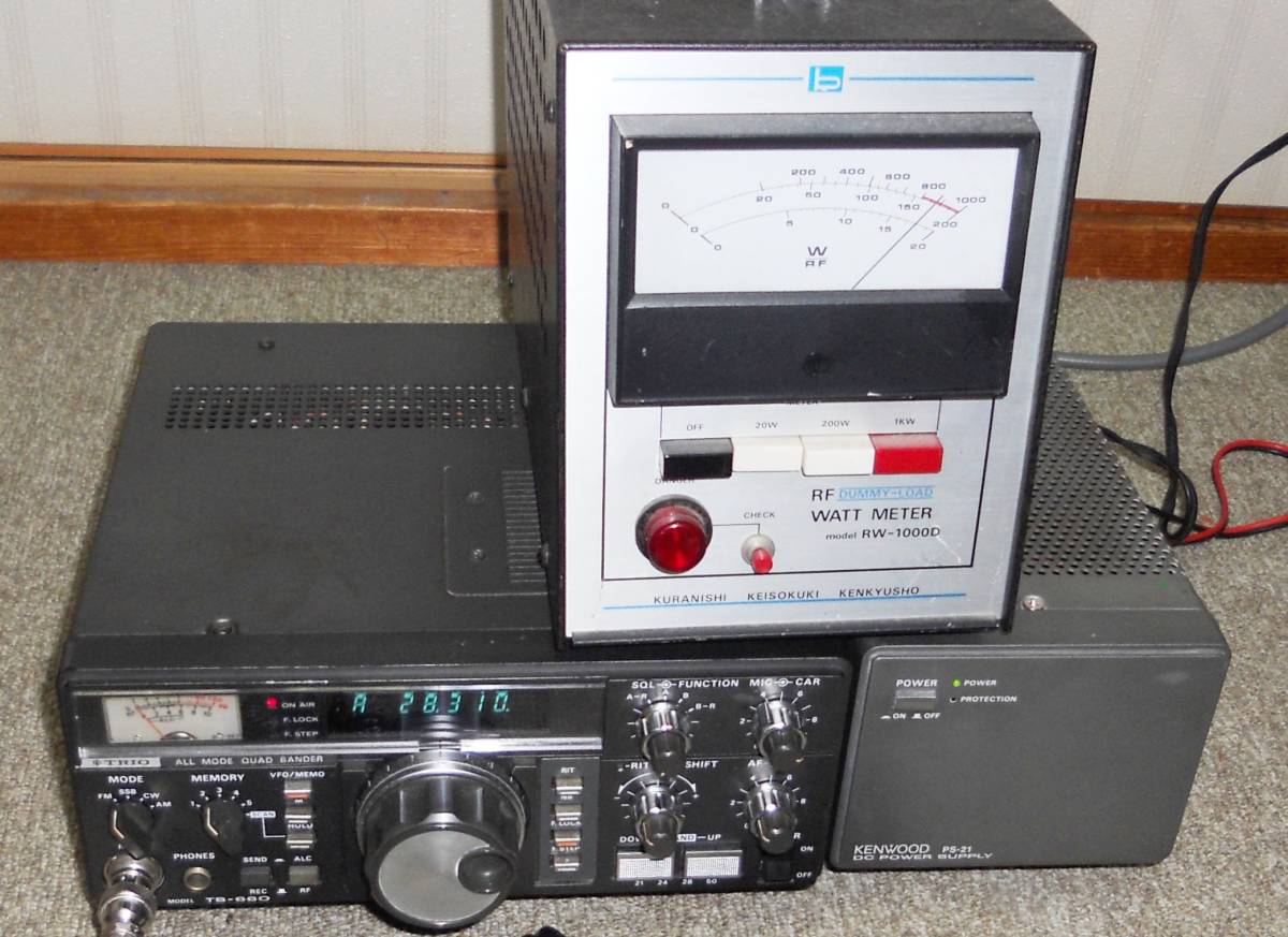 TRIO (KENWOOD) TS-660 21～50MHz帯オールモード送受信機 電源付②☆