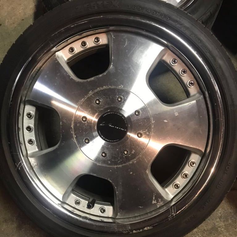ホイールのみ！希少 SSR ビエナD 15インチ 4H 100 110 5.5J+38 4