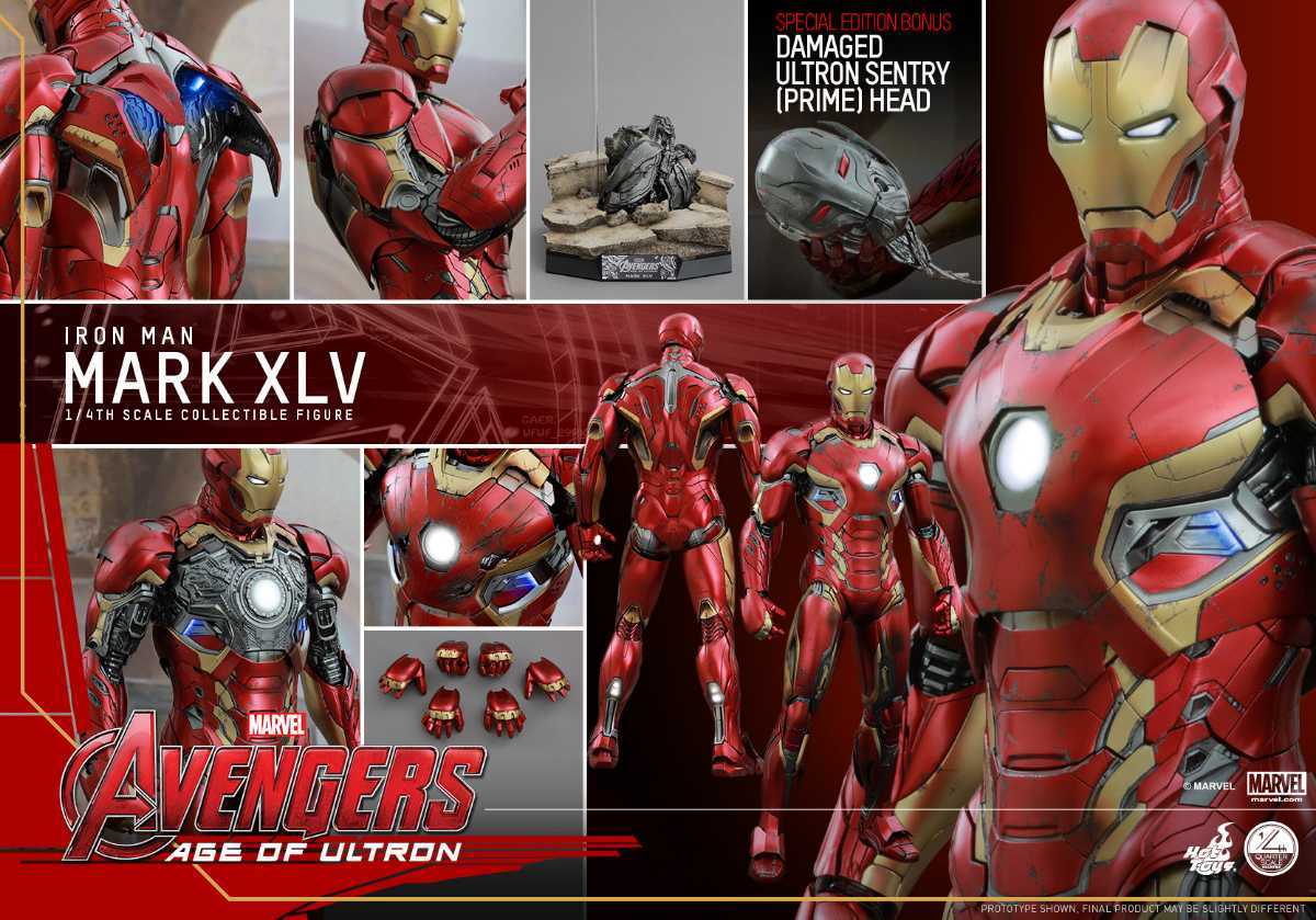 開封品】1/4 クオーター アイアンマン・マーク45 ［ボーナス