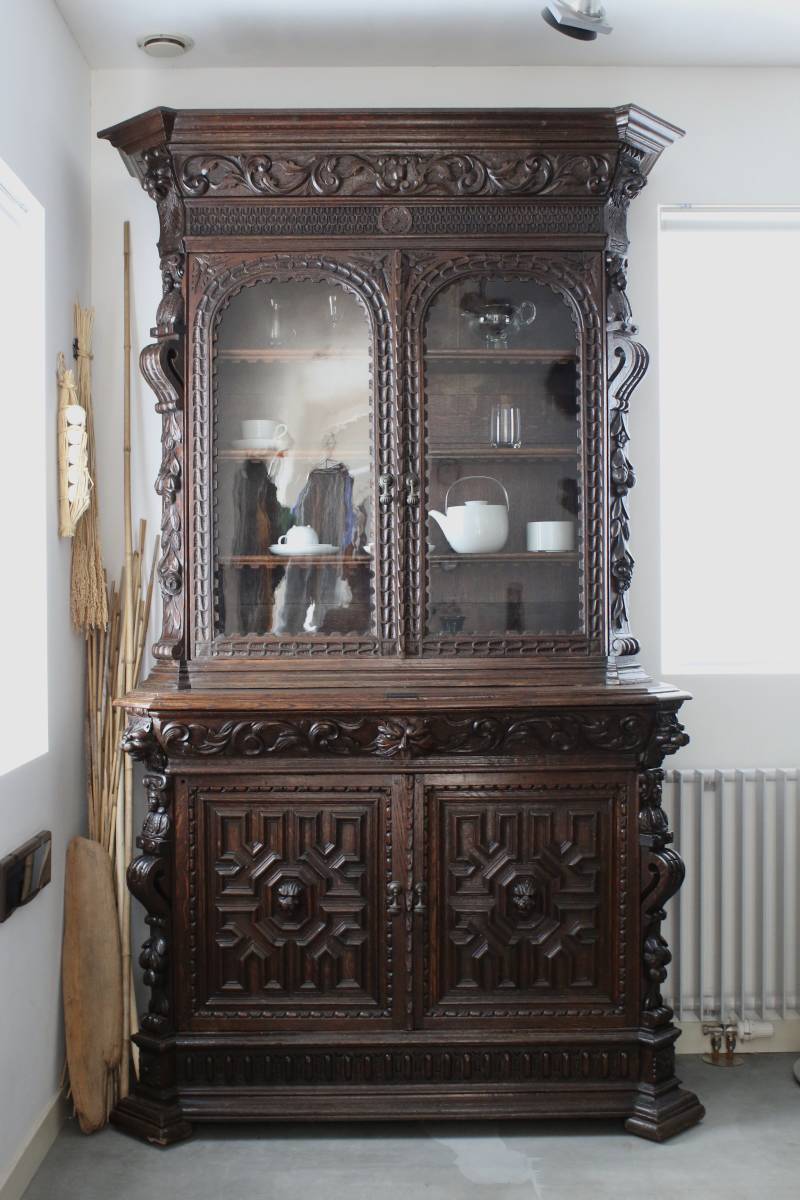 フランス アンティーク・キャビネット オーク材 1880年頃 キャビネット