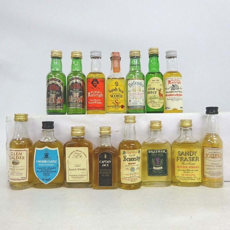スコッチウイスキー ミニボトル 15本セット 37.5ml 箱なし ブレン