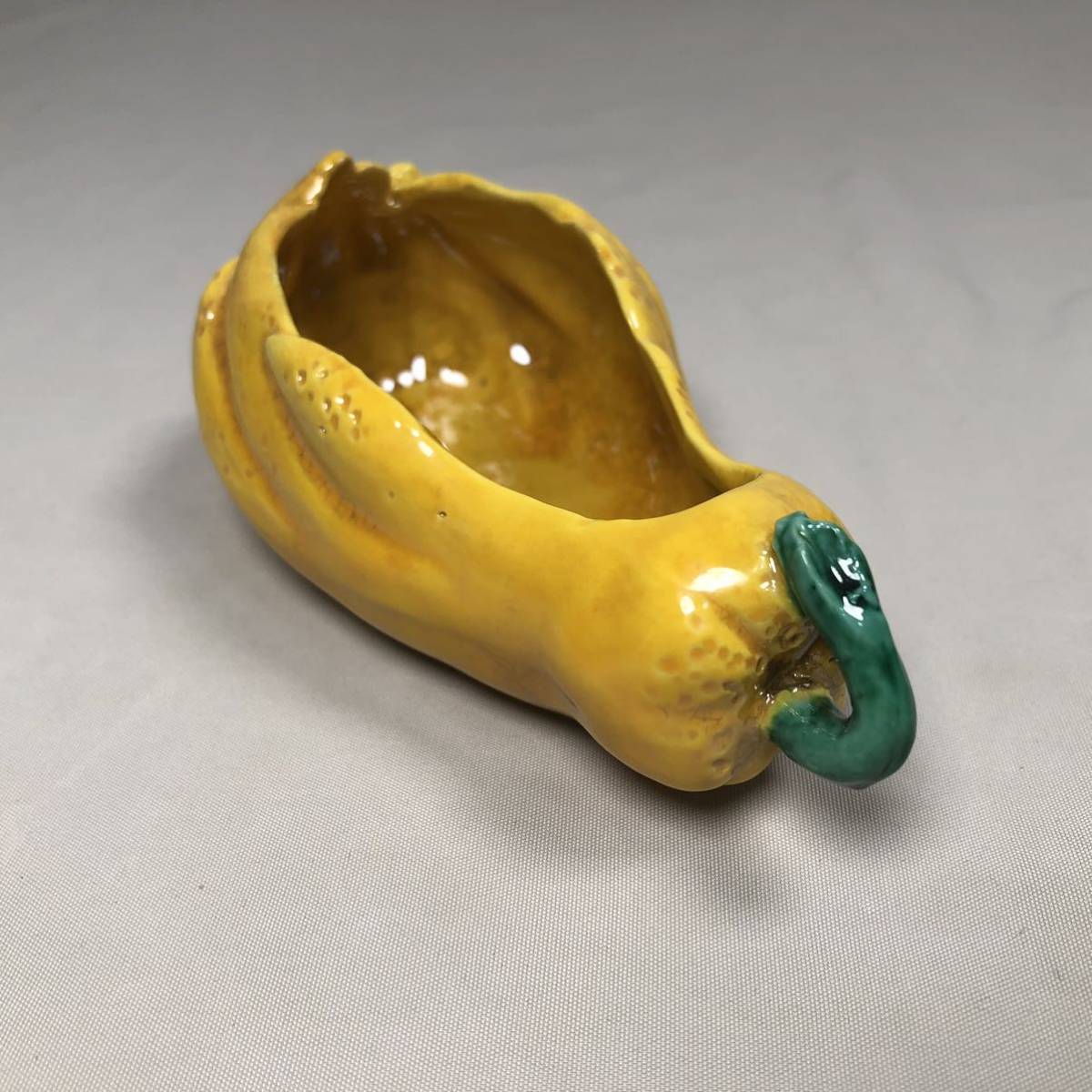 1円〜【平安 春峰 茶注 香合】黄交趾 草花図 陽刻 煎茶道具 煎茶器 