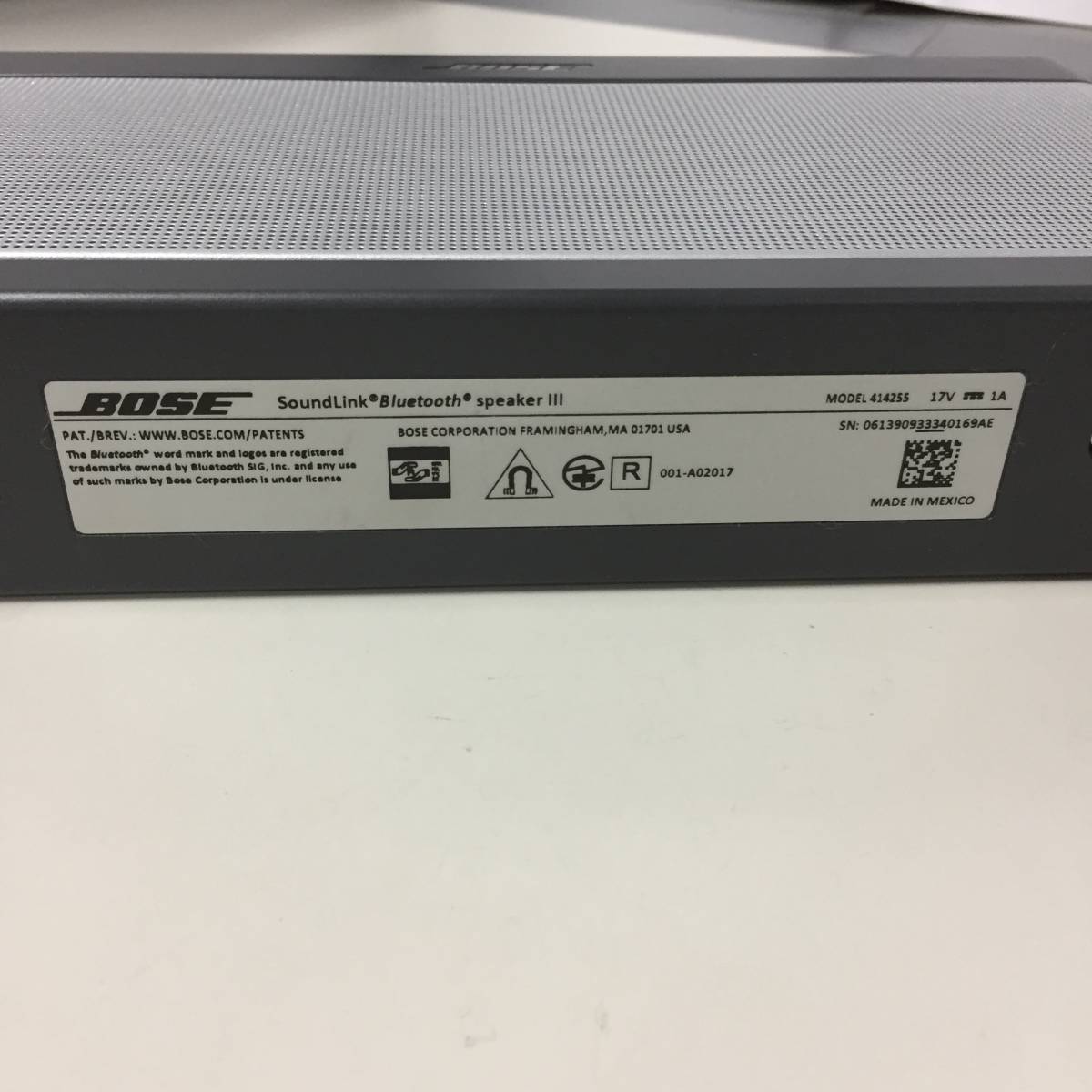 ■BOSE SoundLink Bluestooth speakerⅢ 414255 ボーズ スピーカー サウンドリンク　【22/0920/01 Bose Bluetooth SoundLink colour soundlink Dusk