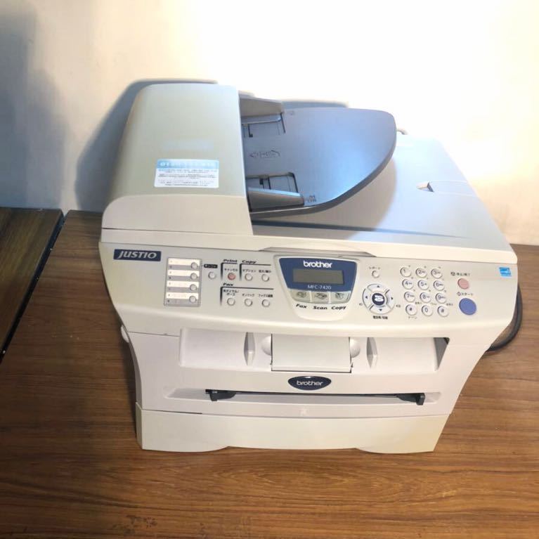 限定セール，HOT ブラザー brother 複合型ファックス MFC-7420 1台5役 ファックス PCファックス プリンタ コピー カラースキャナ レーザー複合機(ブラザー)｜売買されたオークション情報、yahooの商品情報をアーカ ブラザー