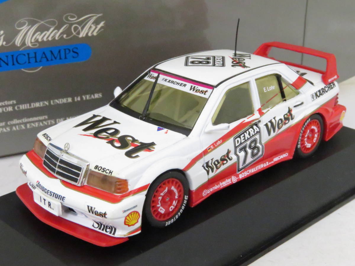  MINICHAMPS Mercedes BENZ 190E Evo2 AMG-West #78 Lohr メルセデスベンツ 箱付 1/43 イハレ(レーシングカー)｜売買されたオークション情報、yahooの商品情報をアーカイブ公開 - オークファン レーシングカー