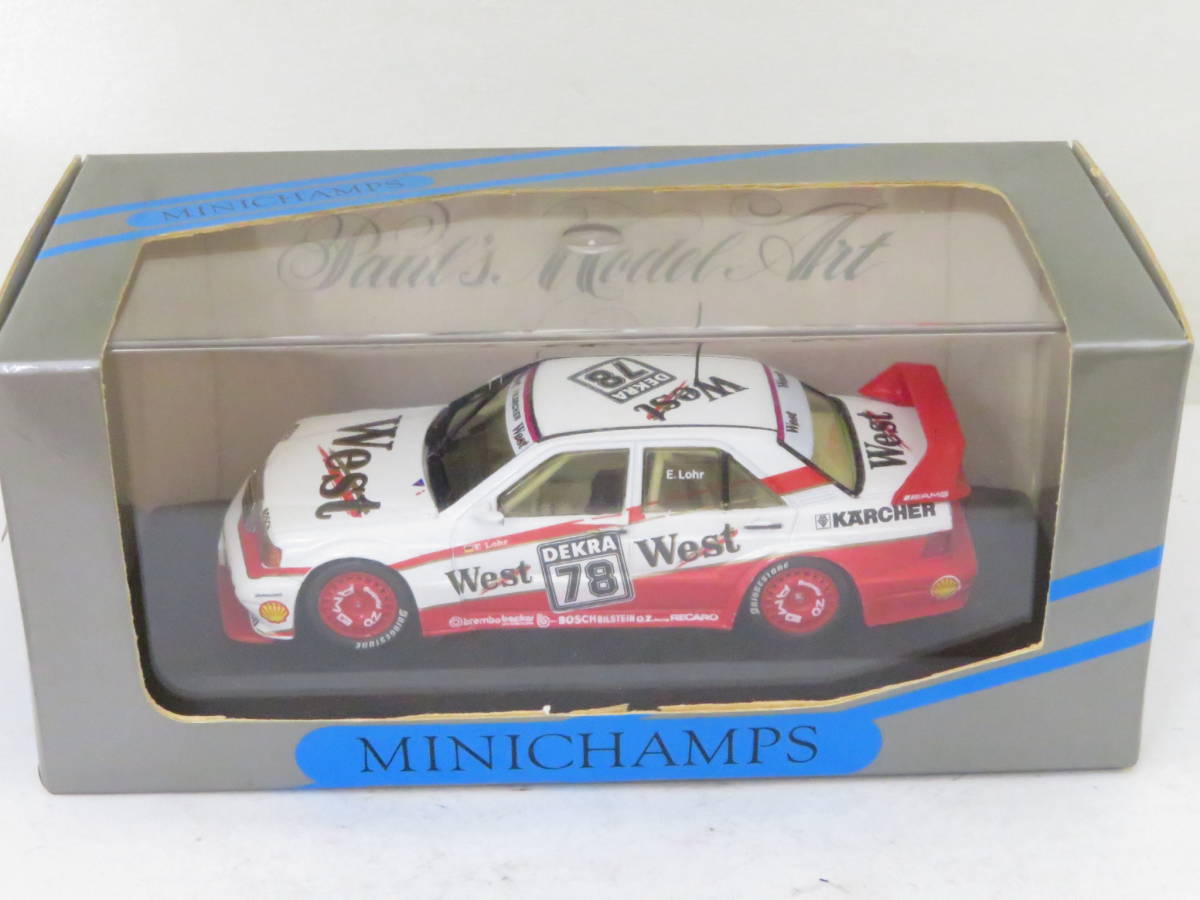MINICHAMPS Mercedes BENZ 190E Evo2 AMG-West #78 Lohr メルセデス