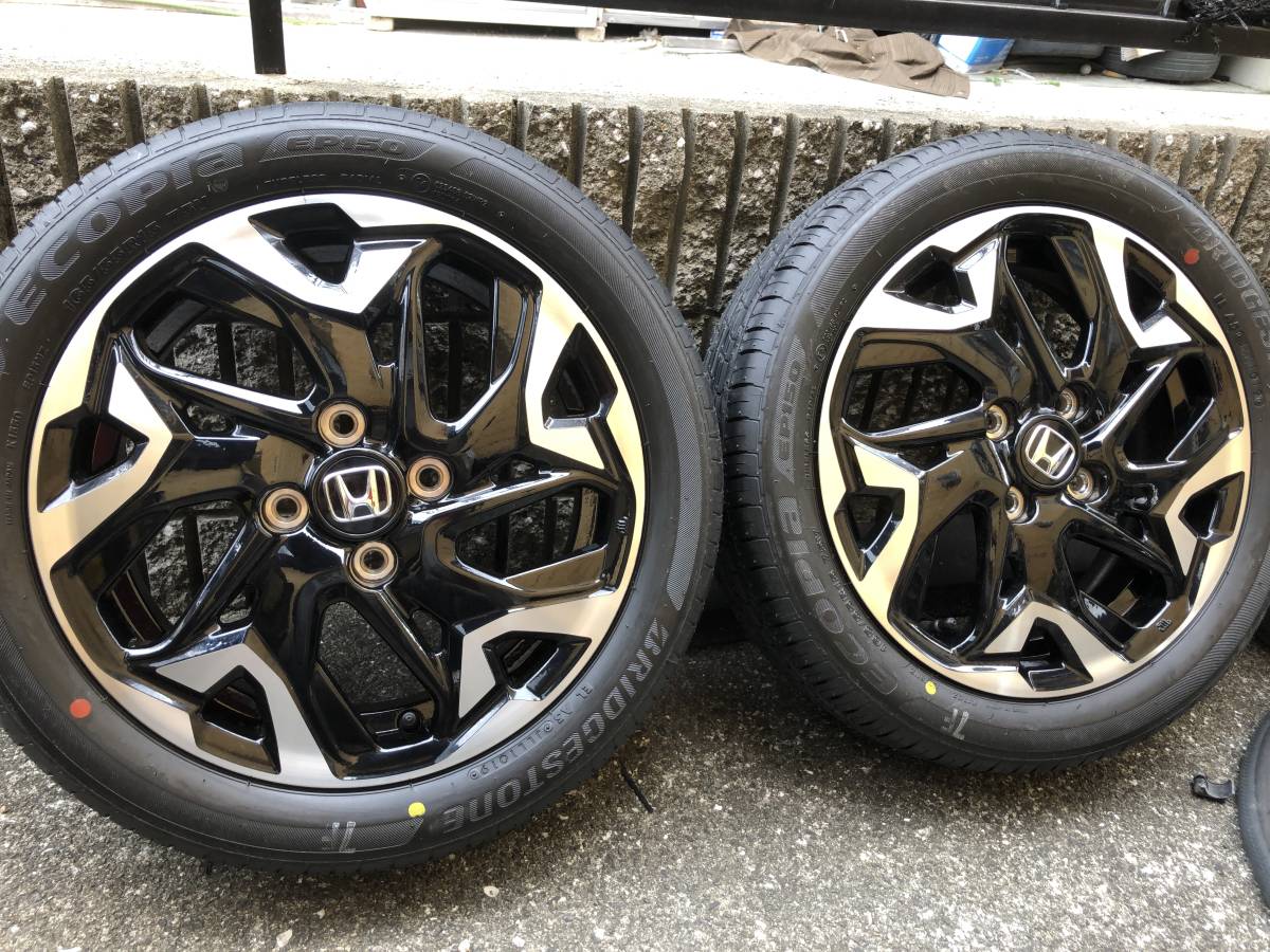 新車外し JF3 NBOX カスタム 純正ホイール 15インチ 4.5J+45 165/55R15 