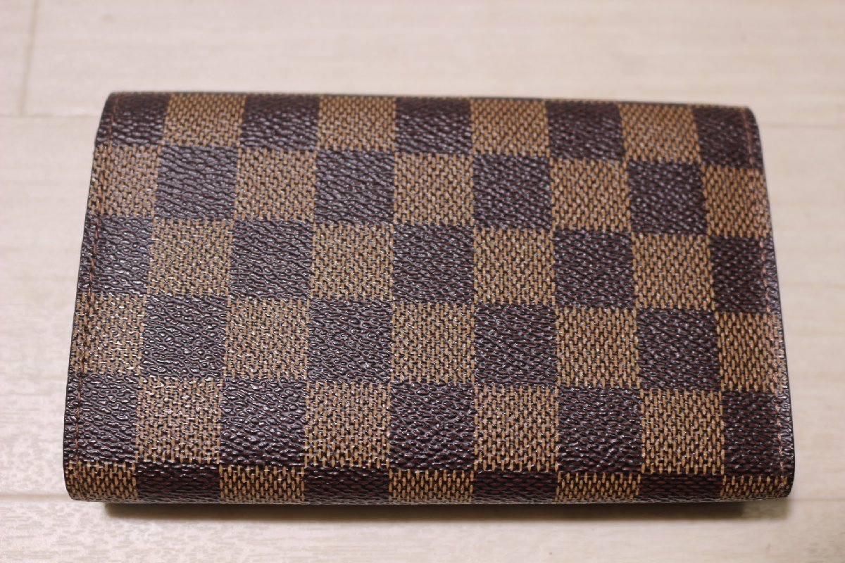 【1円スタート】G6769 Louis Vuitton(ルイヴィトン)　ポルトモネ　ビエトレゾール　ダミエ