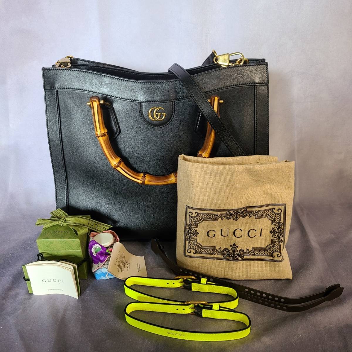 GUCCI グッチ 65658 バンブー ダイアナ ミディアム トートバッグ 
