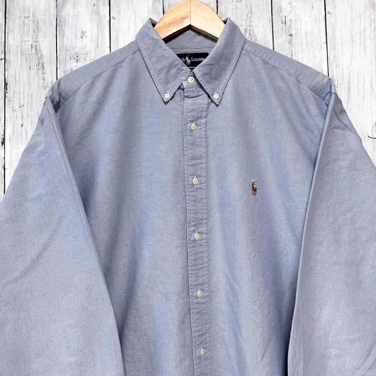 ラルフローレン Ralph Lauren 長袖シャツ メンズ ワンポイント サイズ16 1/2 L~XLサイズ 2-497