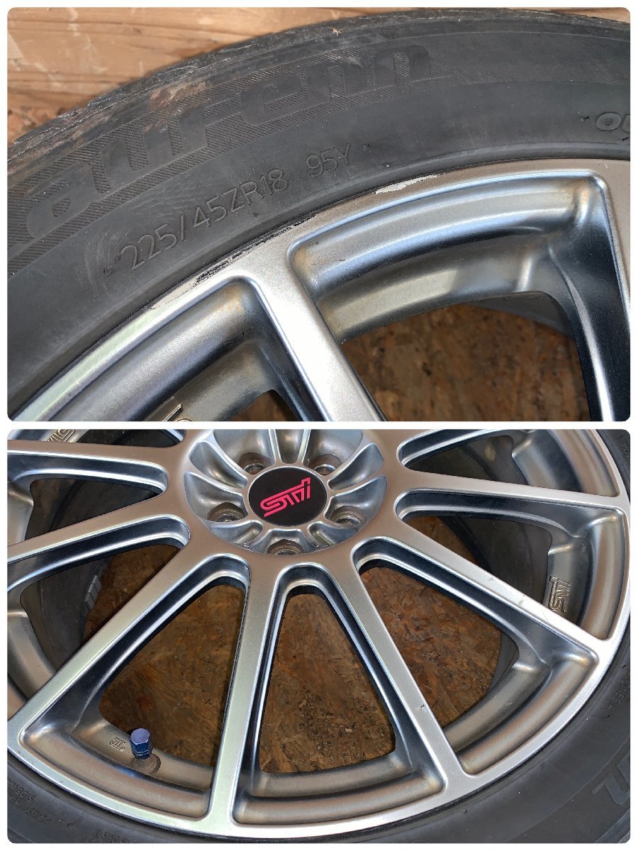 スバル 純正 18インチ PCD100 4本 ホイール 7.0J SUBARU アルミ