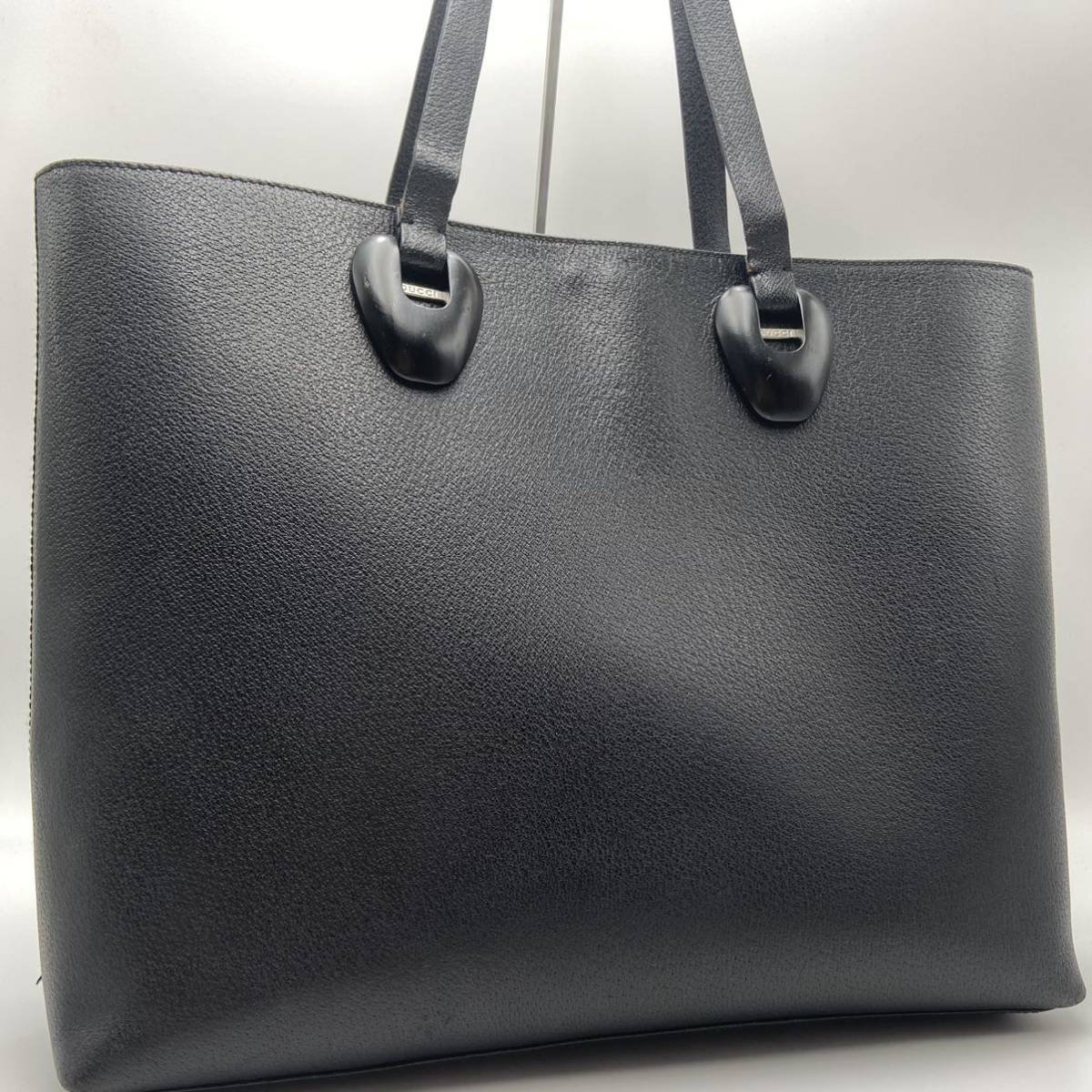 1円《人気品》グッチ GUCCI トートバッグ ビジネスバッグ オールレザー  