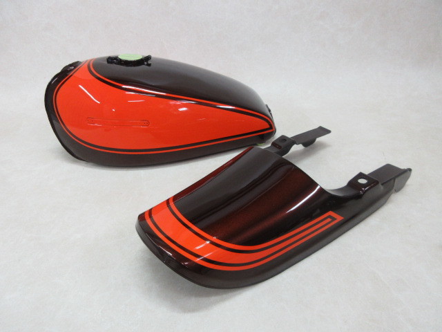 Z1 Z2 タンク 外装セット 火の玉カラー 塗装後未使用 Z1 Z2 タンク