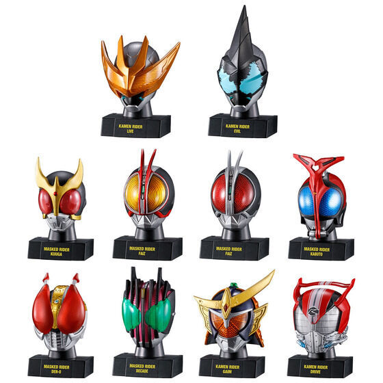 ○仮面ライダーマスクヒストリー2 全10種 ライブ エビル クウガ 