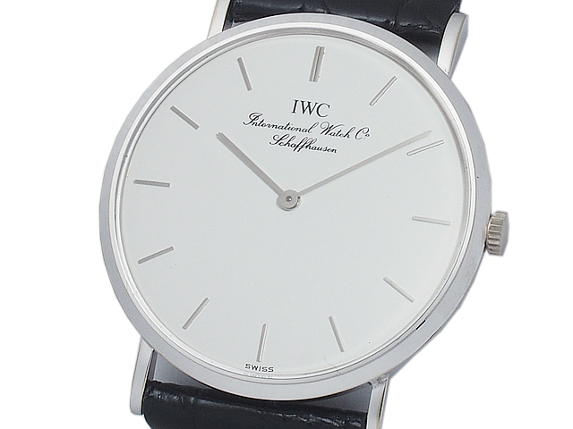 ◆ミウラ◆IWC ポートフィノ 手巻き 2008 K18WG/SS 手巻き 仕上済