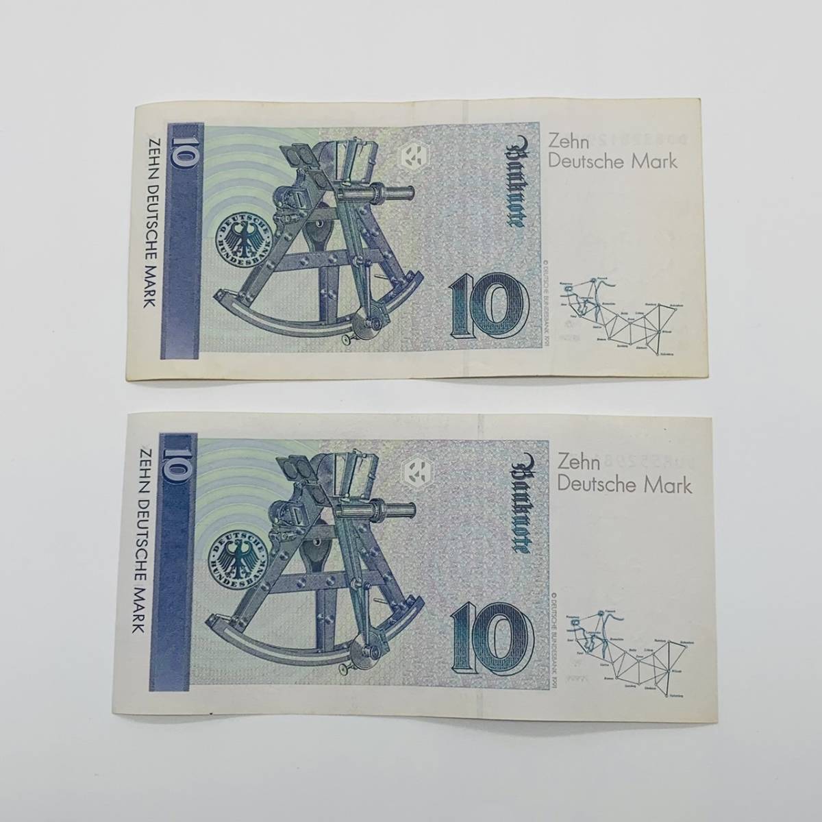 OP2998】1円～ 旧紙幣 ドイツ マルク 20マルク 10マルク2枚 世界 紙幣 