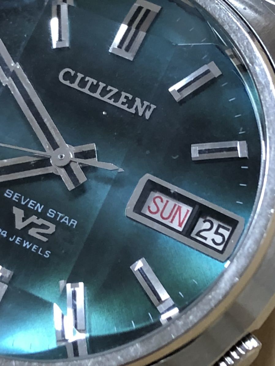 CTIZENシチズン セブンスターV2 自動巻24石 4-770838 Y中古品 V2 シチズン