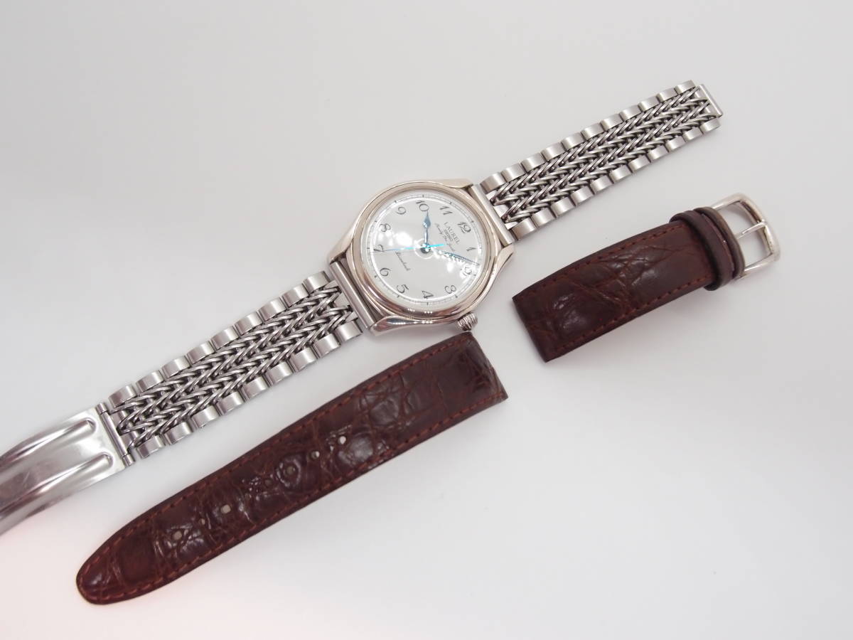 SEIKO LAUREL ローレル LJAL601 4S24-0040 手巻き 琺瑯文字盤 シルバー 