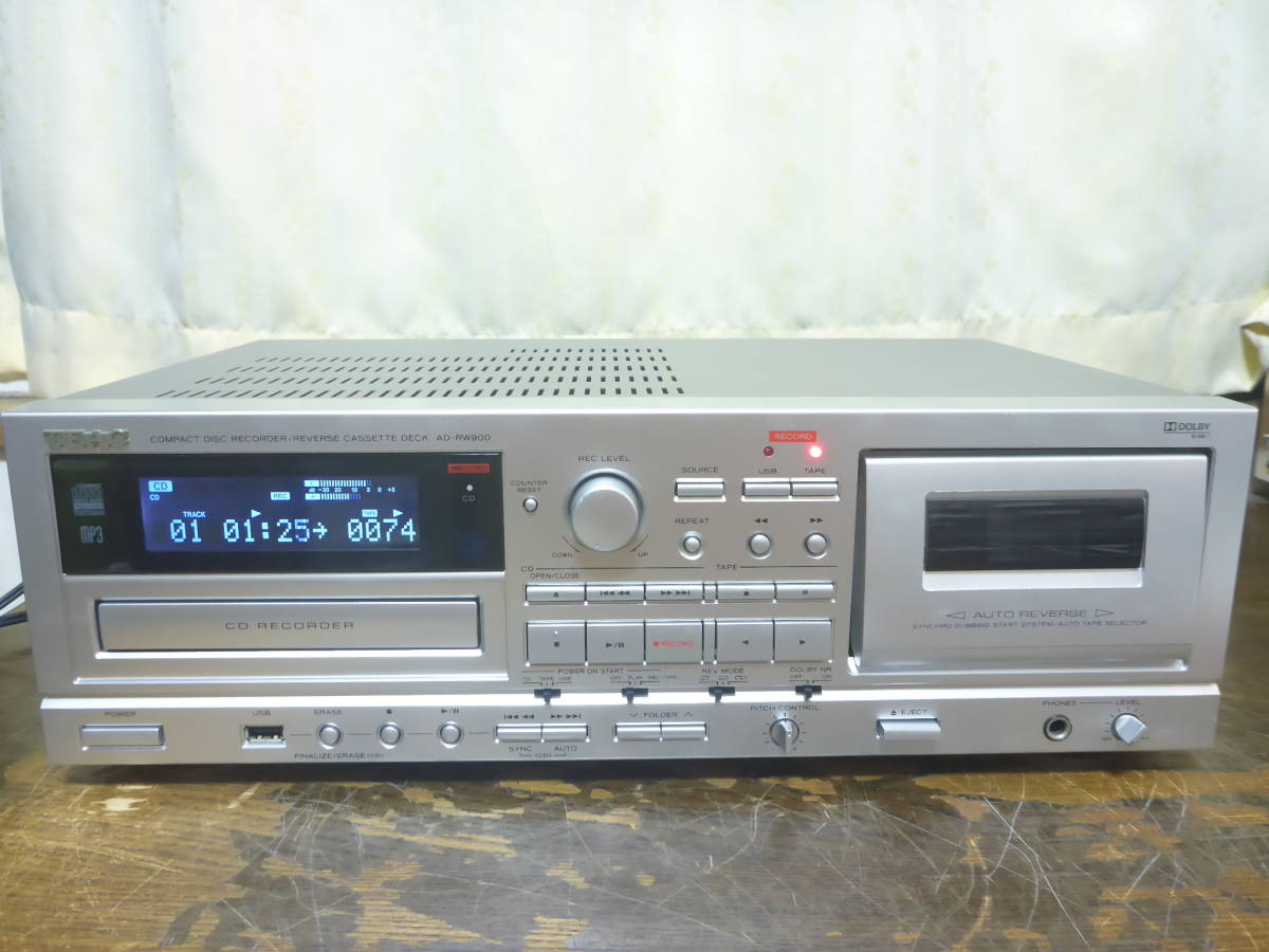 TEAC AD-RW900 CDカセットレコーダー ティアック 銀 【公式通販】