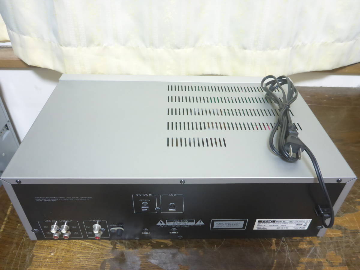 TEAC AD-RW900 CDカセットレコーダー ティアック 銀 【公式通販】