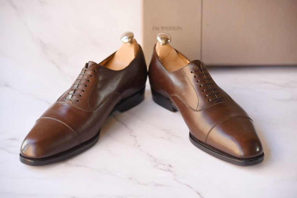 JMウエストン J.M.WESTON 415 ストレートチップ 6E ダークブラウン J6 
