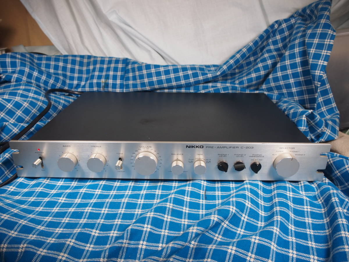 NIKKO 値上げ ニッコー C-203 オールFET プリアンプ 完動美品 （3ヶ月