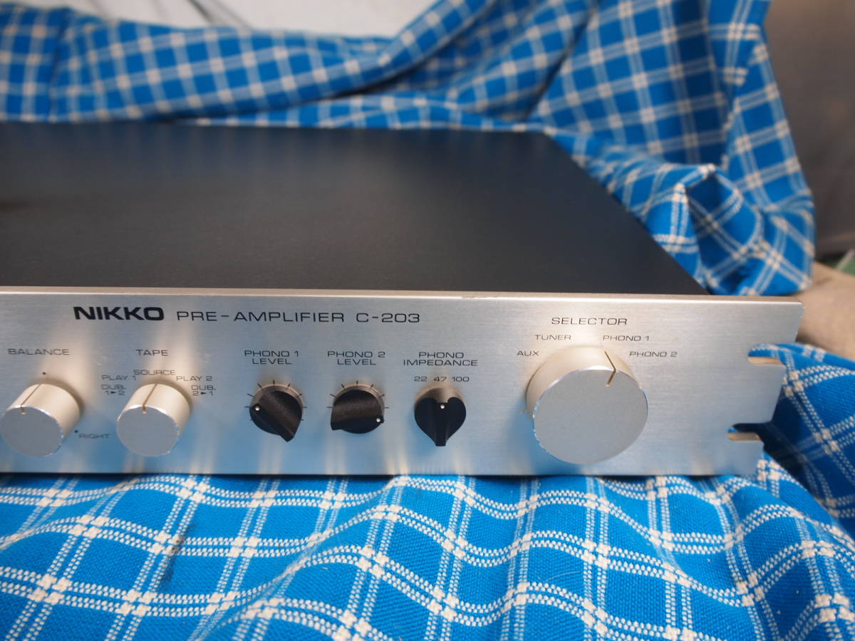 NIKKO 値上げ ニッコー C-203 オールFET プリアンプ 完動美品 （3ヶ月