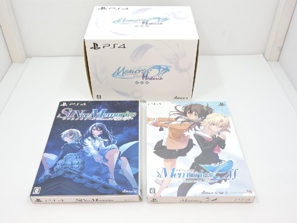 大人気，100%新品 B028I533 PS4 ソフト メモリーズオフ ヒストリア / メモリーズオフ イノサンフィーユ / シンスメモリーズ 星天の下 限定版 品(PS4ソフト)｜売買されたオークション情報、yahooの商品情報をアーカ PS4ソフト