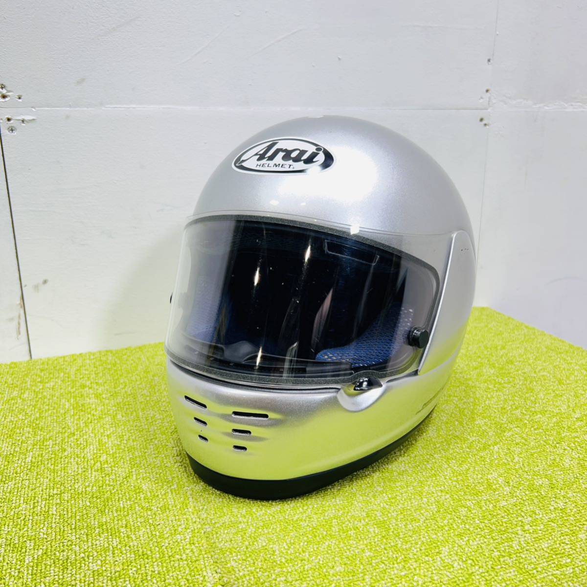 220923-7】Arai フルフェイスヘルメット Rapide-OV 銀 2005年製 59.60