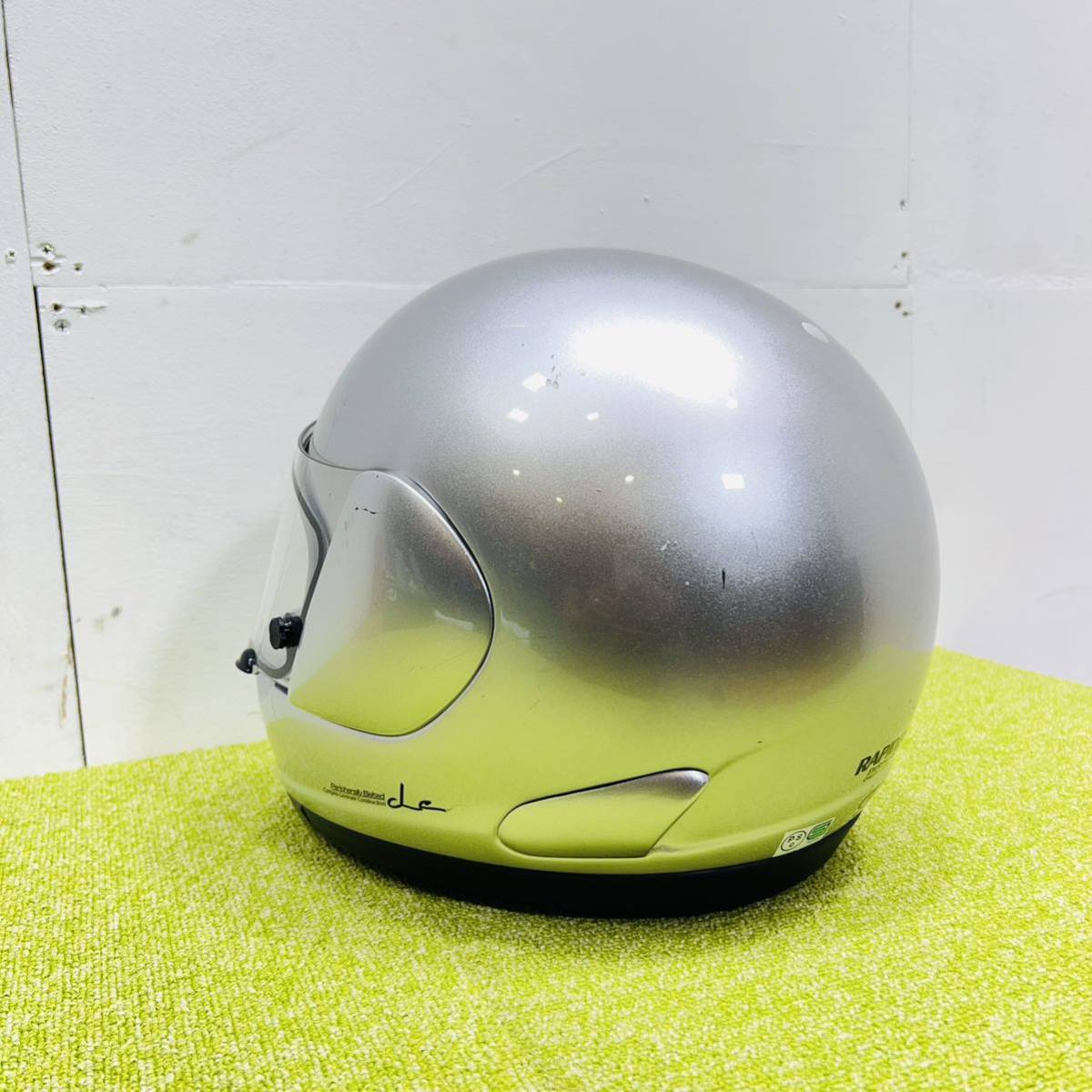 220923-7】Arai フルフェイスヘルメット Rapide-OV 銀 2005年製 59.60