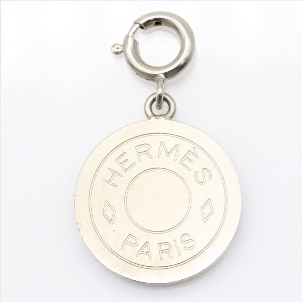 良品 エルメス ペンダントトップ ネックレス シルバーカラー セリエ