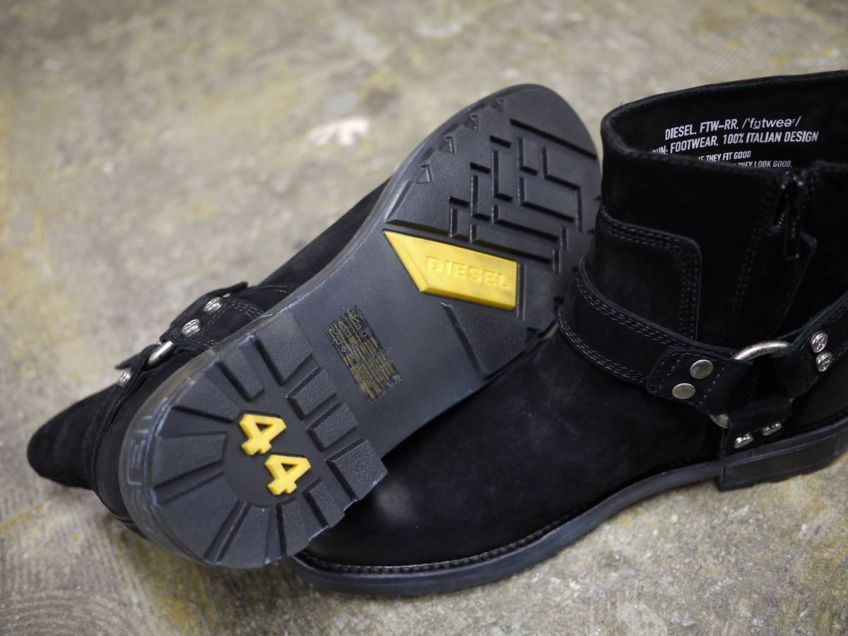 定価約4万 未使用 28.5cm/ディーゼル Diesel カウレザー リング ブーツ 